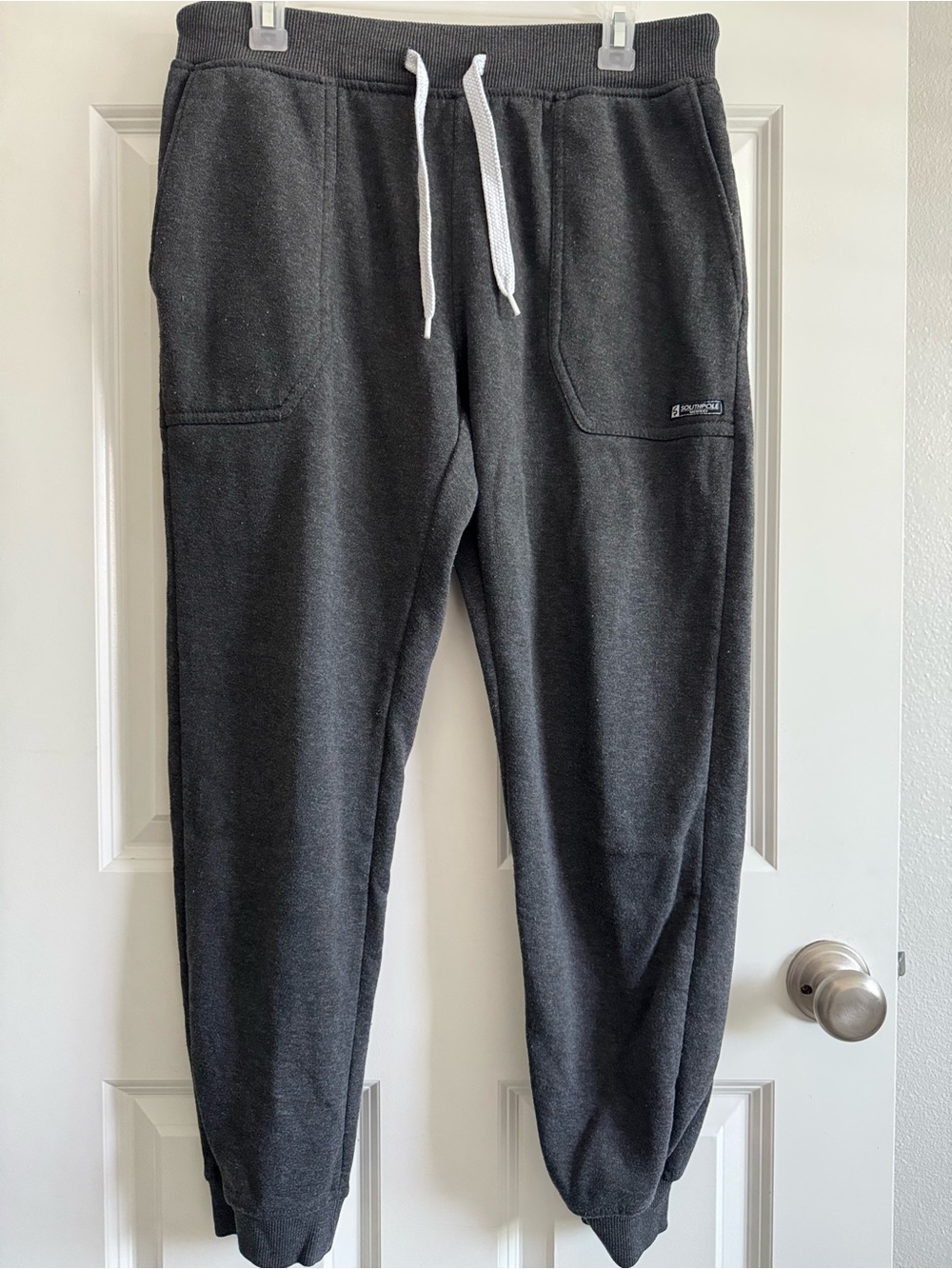 Southpole Charcoal Gray Men's Jogger Sweatpants - Drawstring Comfort